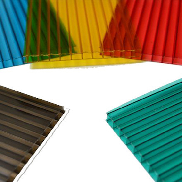 Twin-wall Hollow PC Transparent Roofing Sheet Easy Clean Hollow Polycarbonate Sheets 